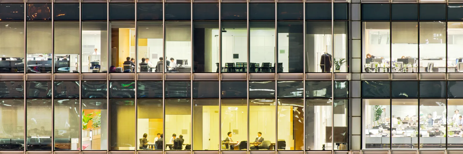 Overtime in a busy office building