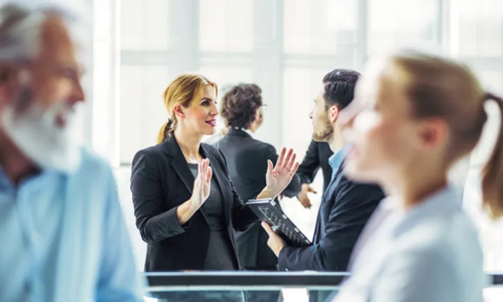 Students in discussion