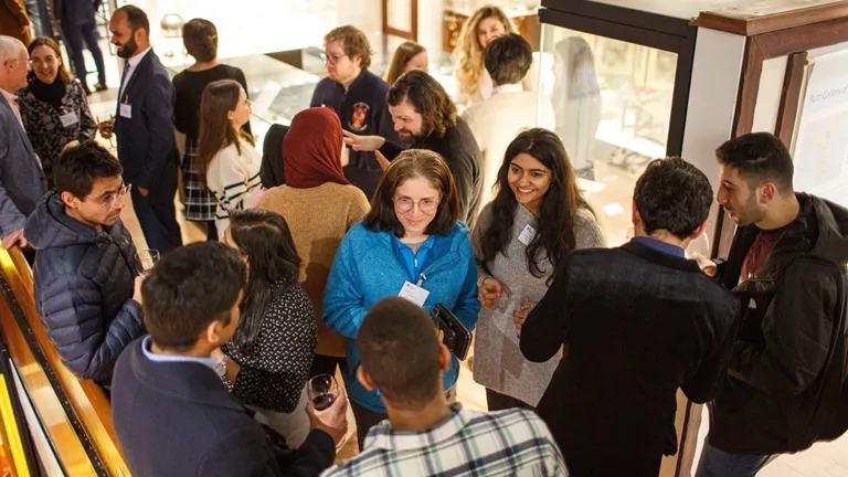 Networking at the International Scholars' Reception