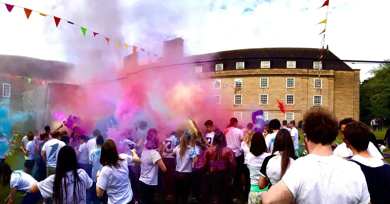 Students at St Mary's Day party