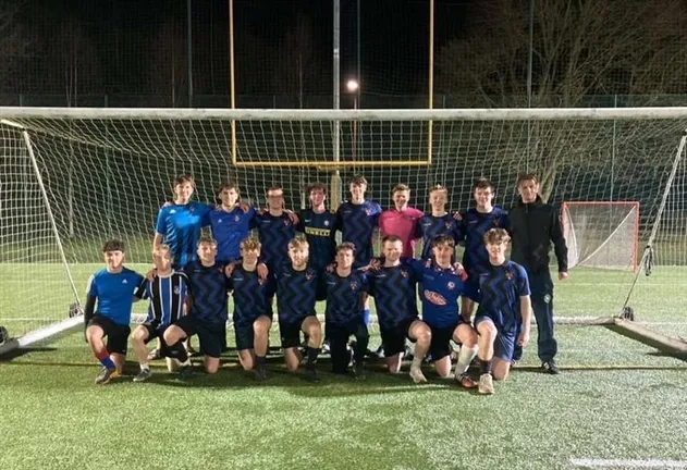 Mens football at trevs