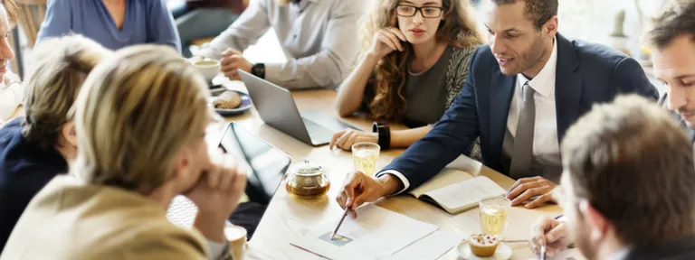 Group of business people in a meeting