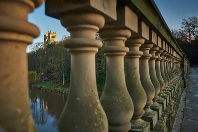 Prebends bridge with Cathedral in background
