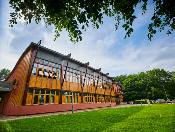 An external shot of the SGIA building