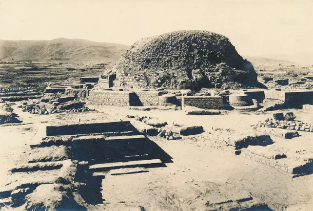 Dharmarajika stupa, Taxila in 1915-16