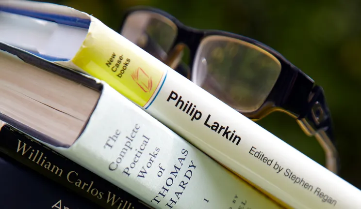 A selection of books on a grass verge