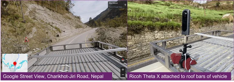 Google street view in Nepal