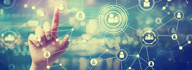 Virtual connections with a hand