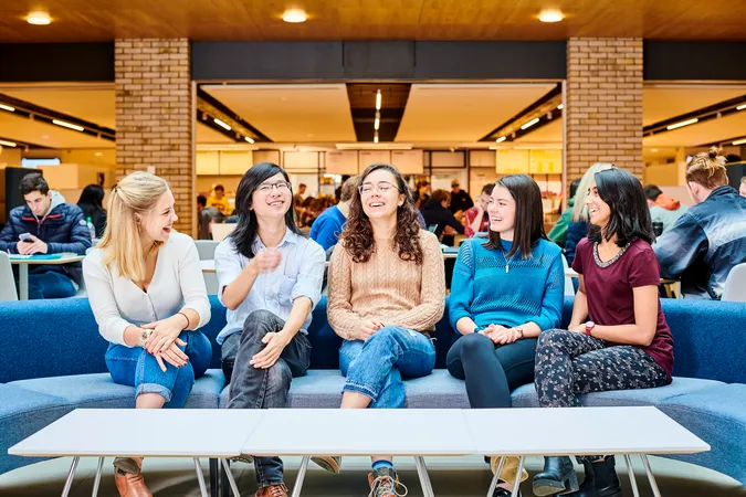 Group of students talking