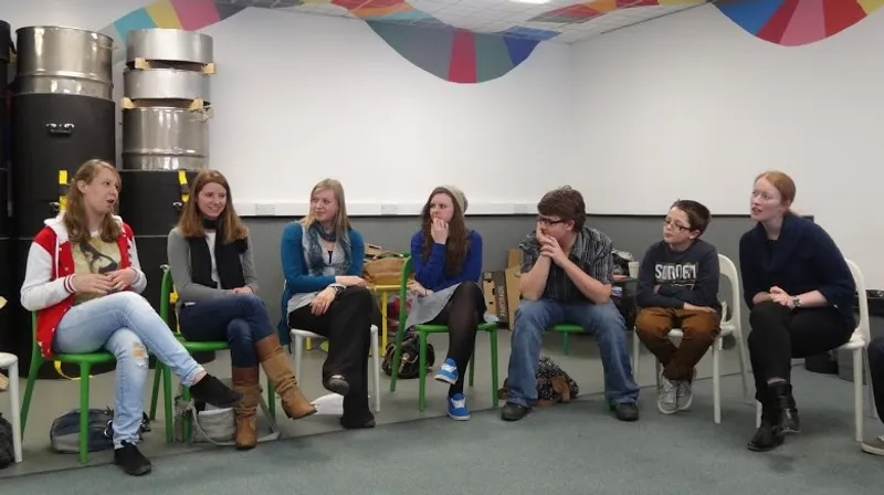 Students in discussion