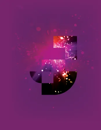 Pink and purple explosion with impactful firework imagery tapestry