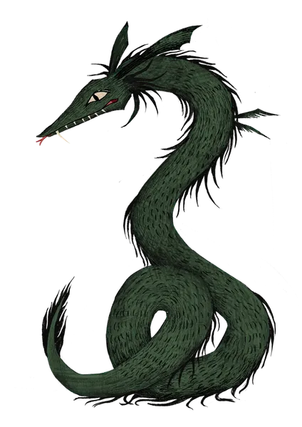 Cartoon image of the Lambton Worm created by the 2025 Museum Communication Durham University Students