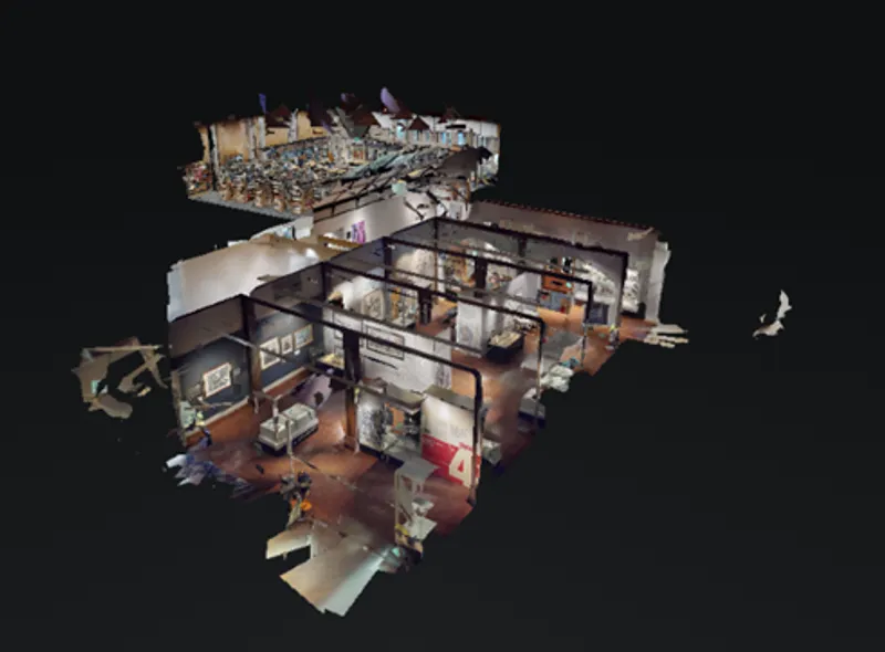 Image of Norman Cornish Exhibition as a virtual space for people to explore