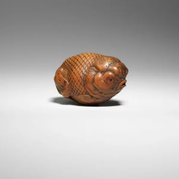 Goldfish netsuke, early 1800s © Trustees of the British Museum