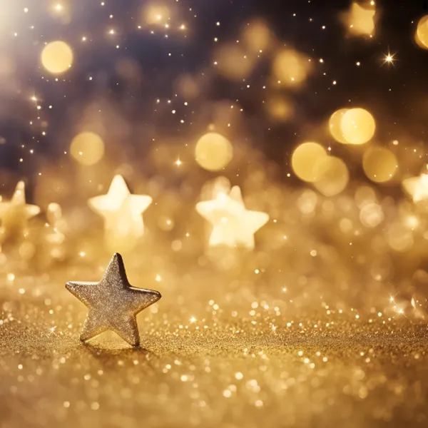 Stars on a soft focus background