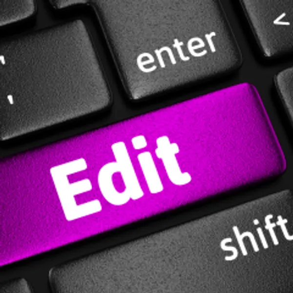 Keyboard with edit key highlighted