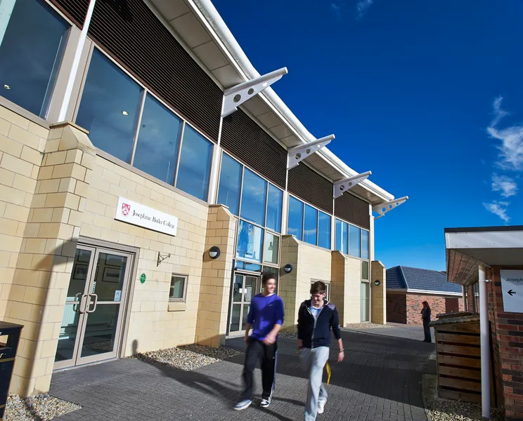 Students walking outside Josephine Butler College