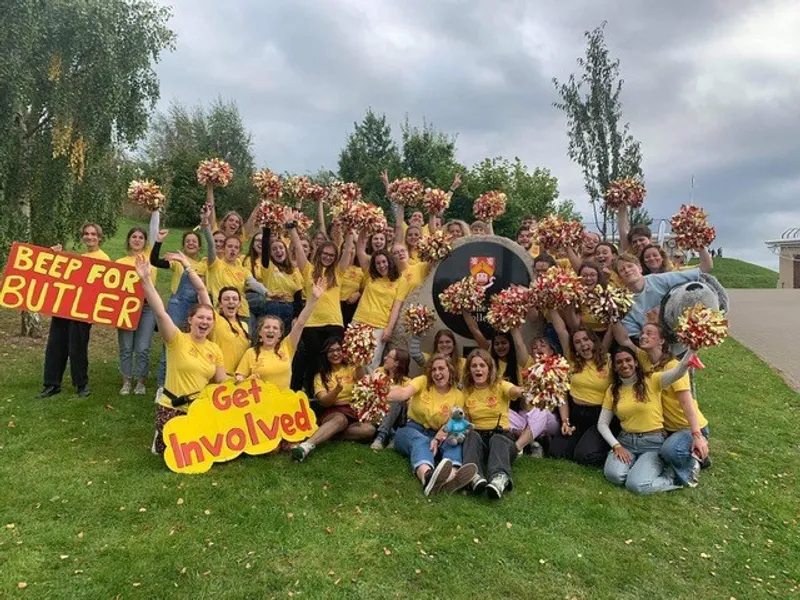 Freps with sign and pompoms