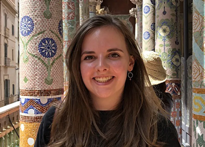 A student testimonial photograph of Alice