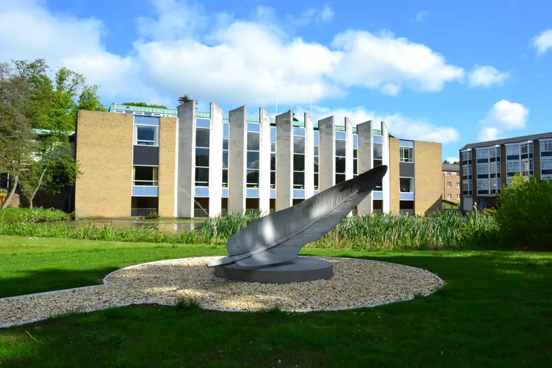 The Mildert Feather sculpture by Danish artist Erik Heide