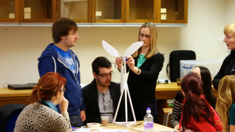 Students working on a task creation