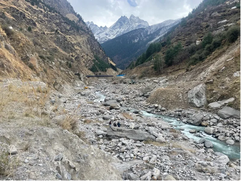 Looking upstream towards the Rishiganga catchment