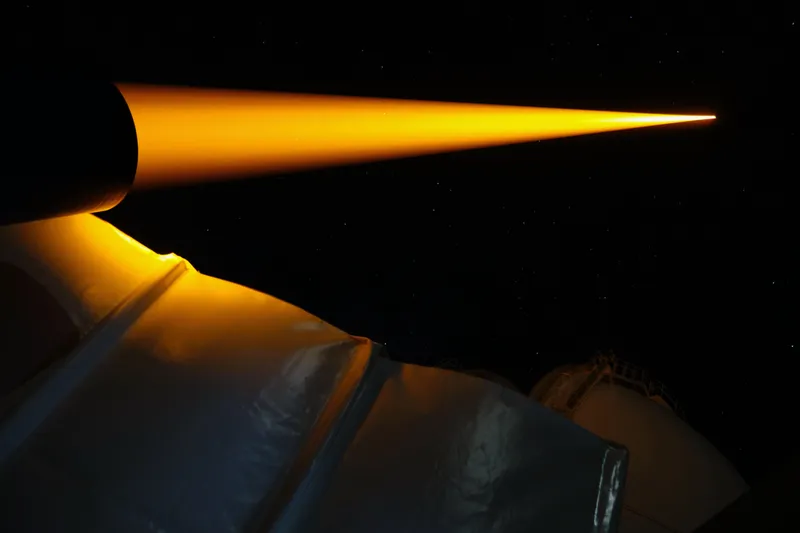 orange laser guide star