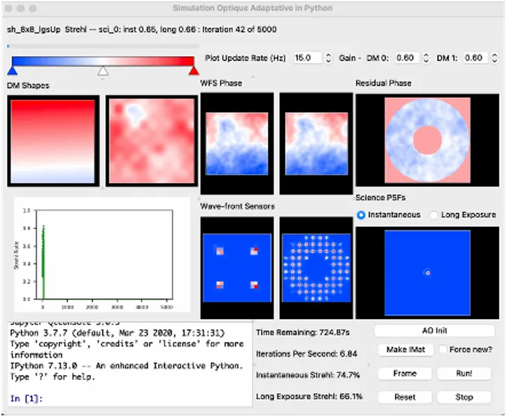 graphical user interface for soapy simulation tool