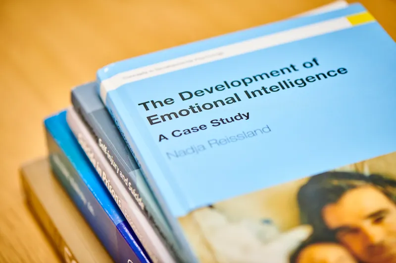 Closeup of a Fetal Development Psychology textbook