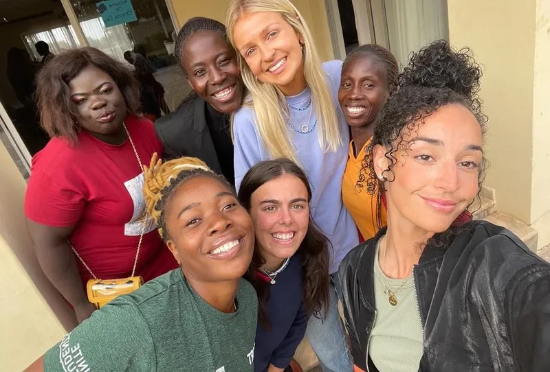 A group of students in Zambia