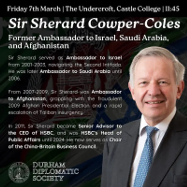 Poster for Sir Sherard Cowper Diplomatic Society Global Week event