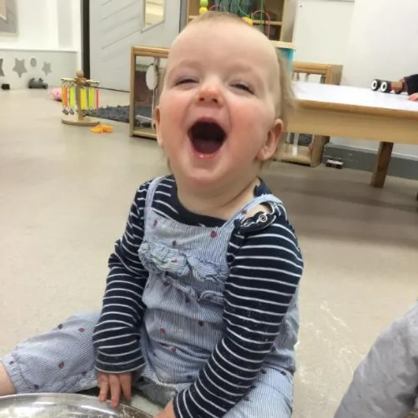 Infant laughing
