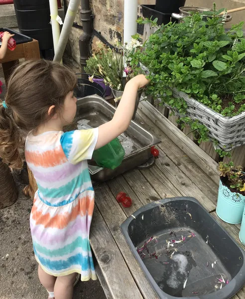 Children playing with construction toys