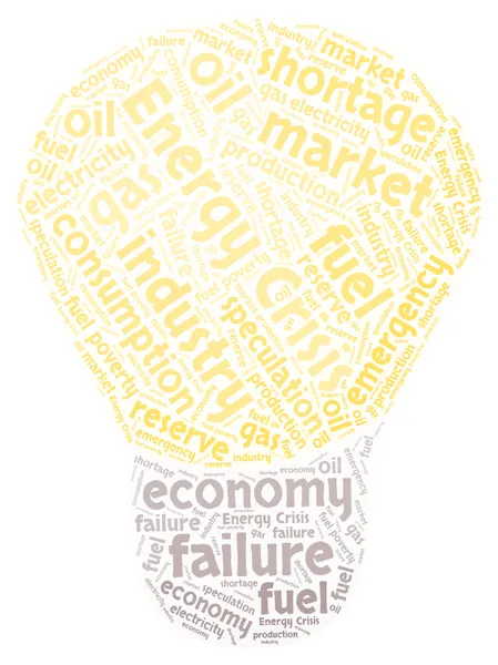 WordArt image depicting words related to the Energy Crisis