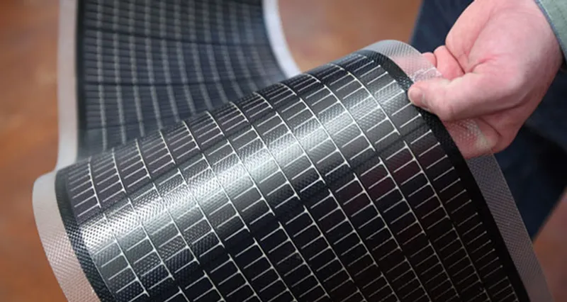 Thin Film solar panels flexibly bending