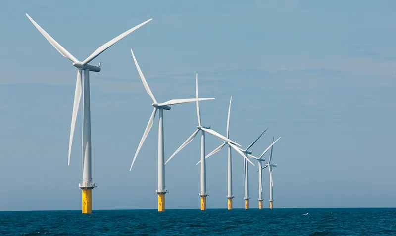 An offshore wind farm