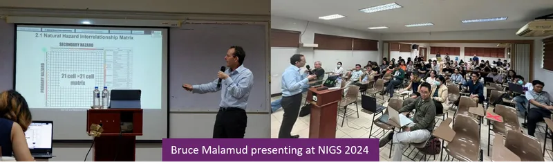 Bruce Malamud presenting in front of a group