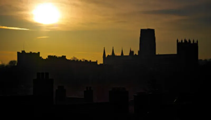 Castle and Cathedral view from Durham Train Station
