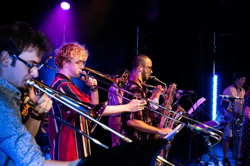 A group of students playing Jazz