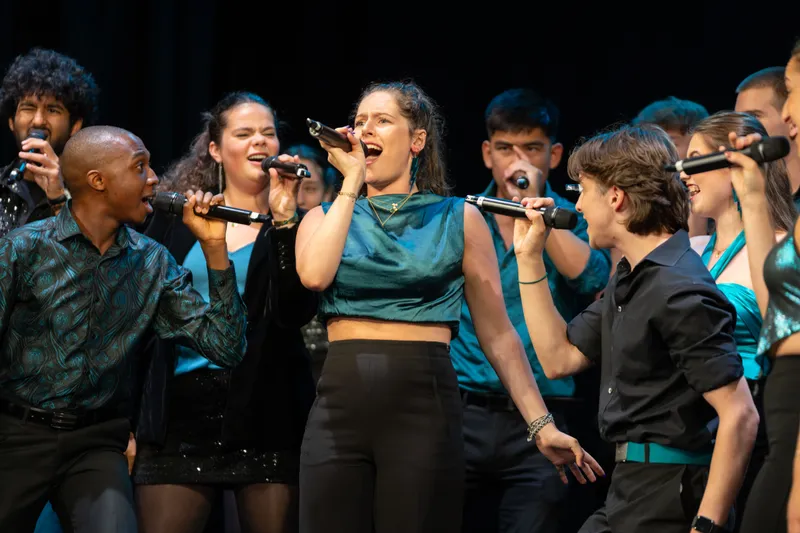 Singers performing in the Sir Thomas Allen Assembly Rooms