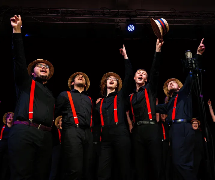 A Cappella barbershop male singers