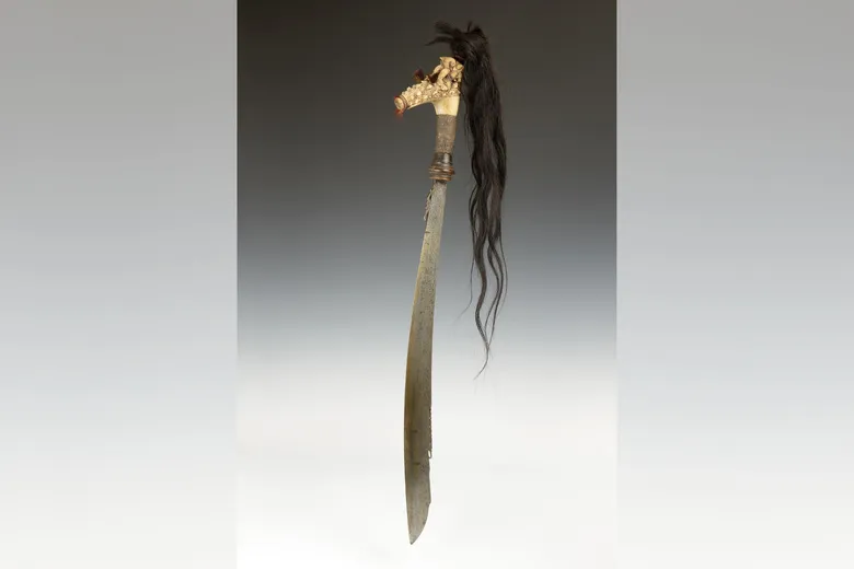 Headhunting sword (parang) of Temenggong Koh, Paramount Chief of the Iban