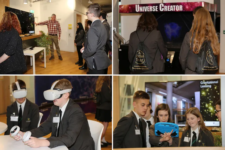 Collage of students on the Ogden Centre Outreach Day