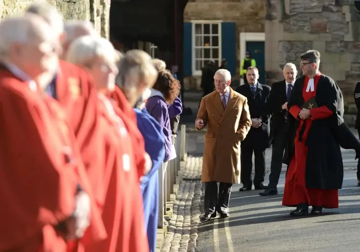His Royal Highness at Durham during his visit in 2018.
