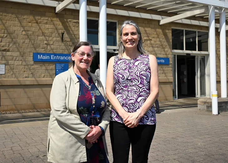 Chancellor Dr Fiona Hill with Associate Pro-Vice-Chancellor (Health), Professor Charlotte Clarke