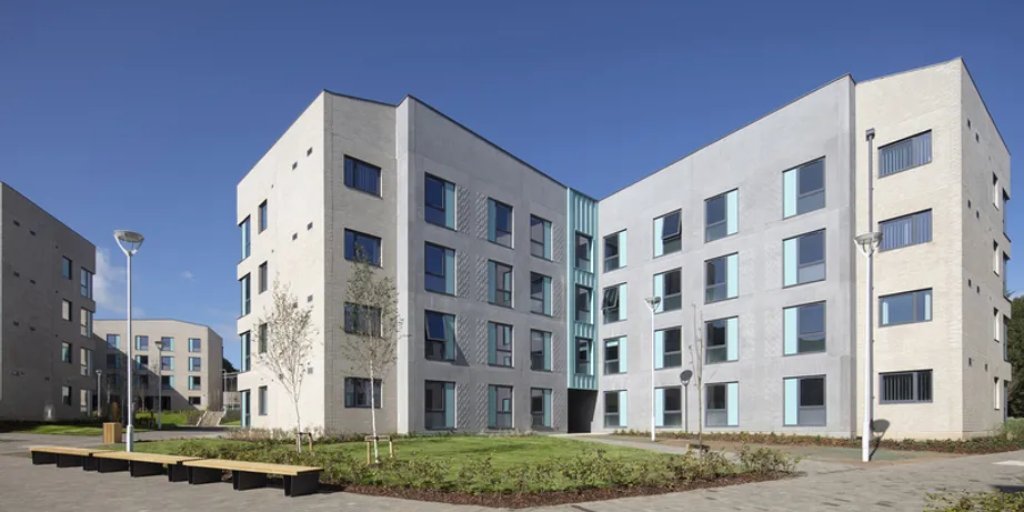 External shot of accommodation block