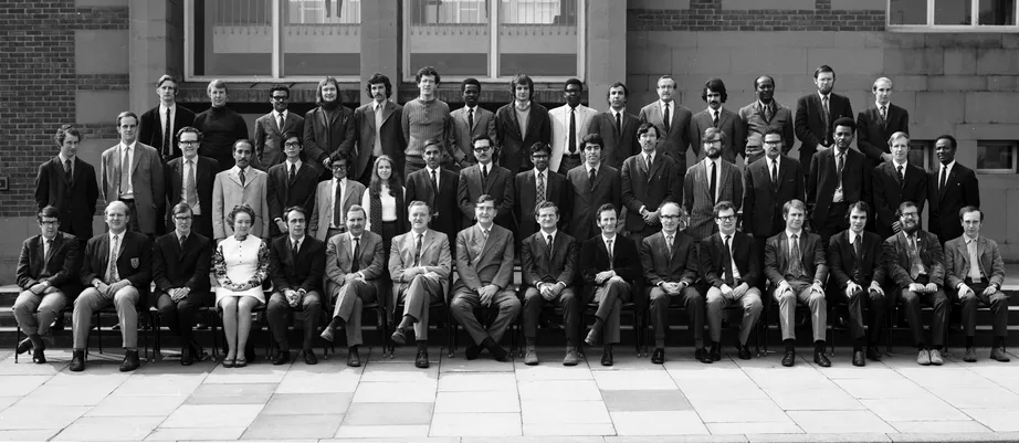 Geography Department Postgraduate Group Photo from 1972
