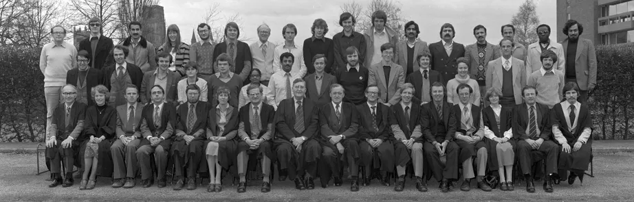 Geography Department Postgraduate Group Photo from 1980