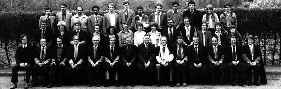 Geography Department Postgraduate Group Photo from 1981