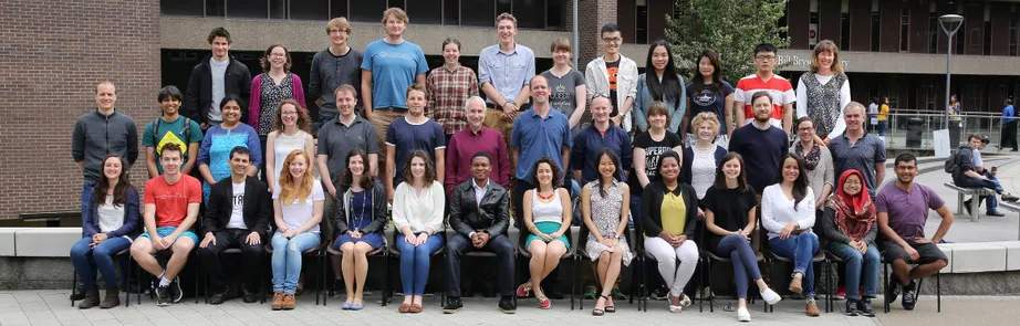 Geography Department Postgraduate Group Photo from 2016